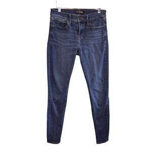 Express‎ Womens Mid Rise Skinny Denim Ultimate Stretch Legging Jeans Blue Size 4